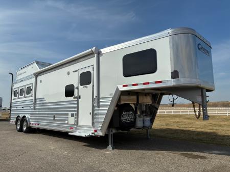 New 2026 Cimarron 3H 12'6" Trail Boss Conversions LQ Horse Trailer