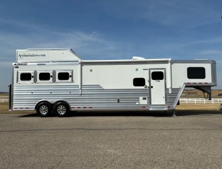 New 2026 Cimarron 3H 12'6  Trail Boss Conversions LQ Horse Trailer