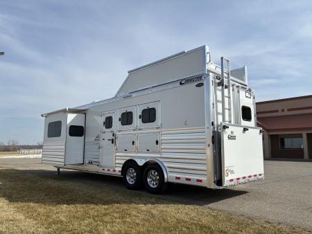 New 2026 Cimarron 3H 12'6" Trail Boss Conversions LQ Horse Trailer