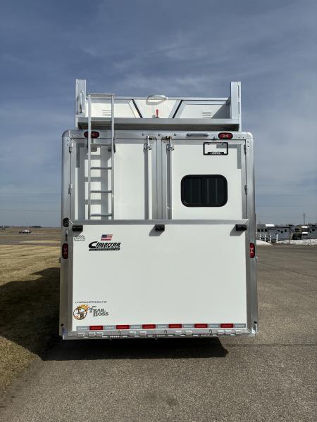 New 2026 Cimarron 3H 12'6" Trail Boss Conversions LQ Horse Trailer