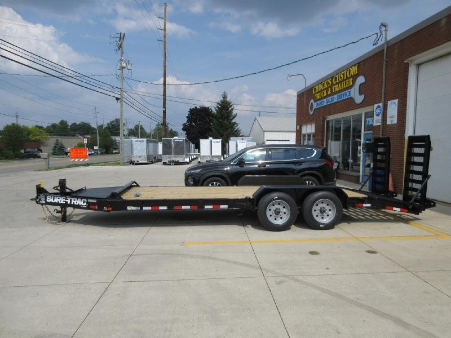 New 2026 Sure-Trac 7 x 20 (17+3) Pro Series Beam Implement Trailer 17.6K Equipment Trailer