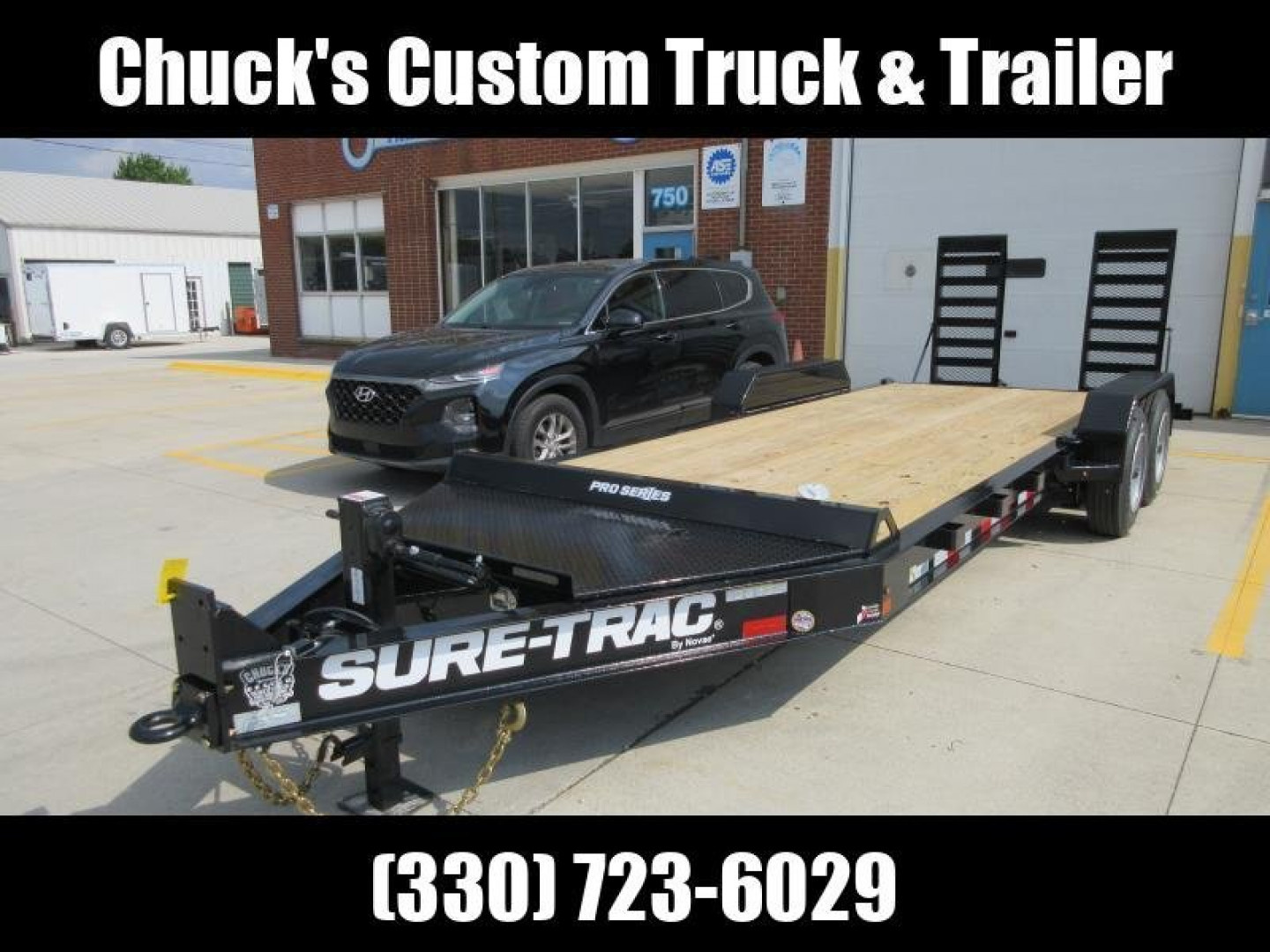 New 2026 Sure-Trac 7 x 20 (17+3) Pro Series Beam Implement Trailer 17.6K Equipment Trailer