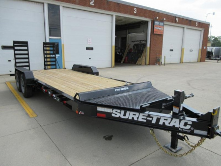 New 2026 Sure-Trac 7 x 20 (17+3) Pro Series Beam Implement Trailer 17.6K Equipment Trailer