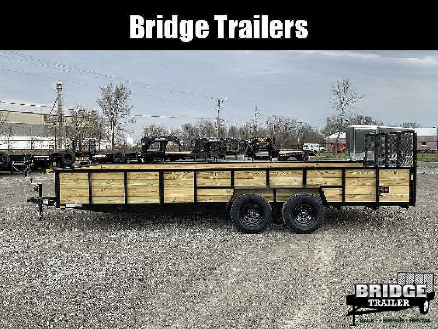 New 2026 AMO A9620TBXWGN (82" x 20') 7K Tandem Highside Utility Trailer