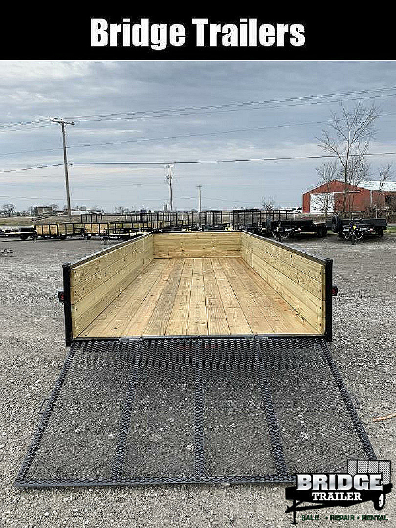 New 2026 AMO A9620TBXWGN (82" x 20') 7K Tandem Highside Utility Trailer