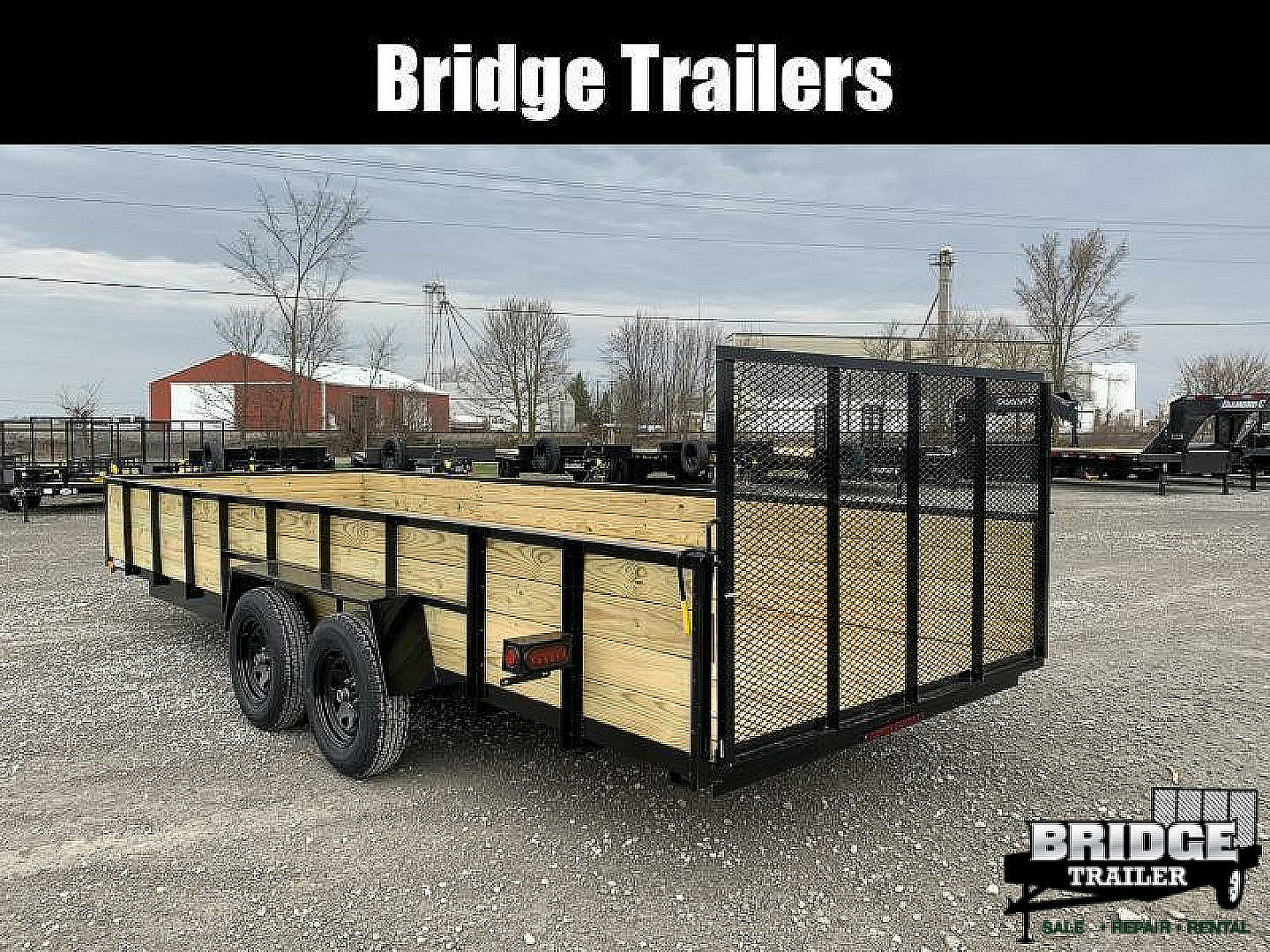 New 2026 AMO A9620TBXWGN (82" x 20') 7K Tandem Highside Utility Trailer