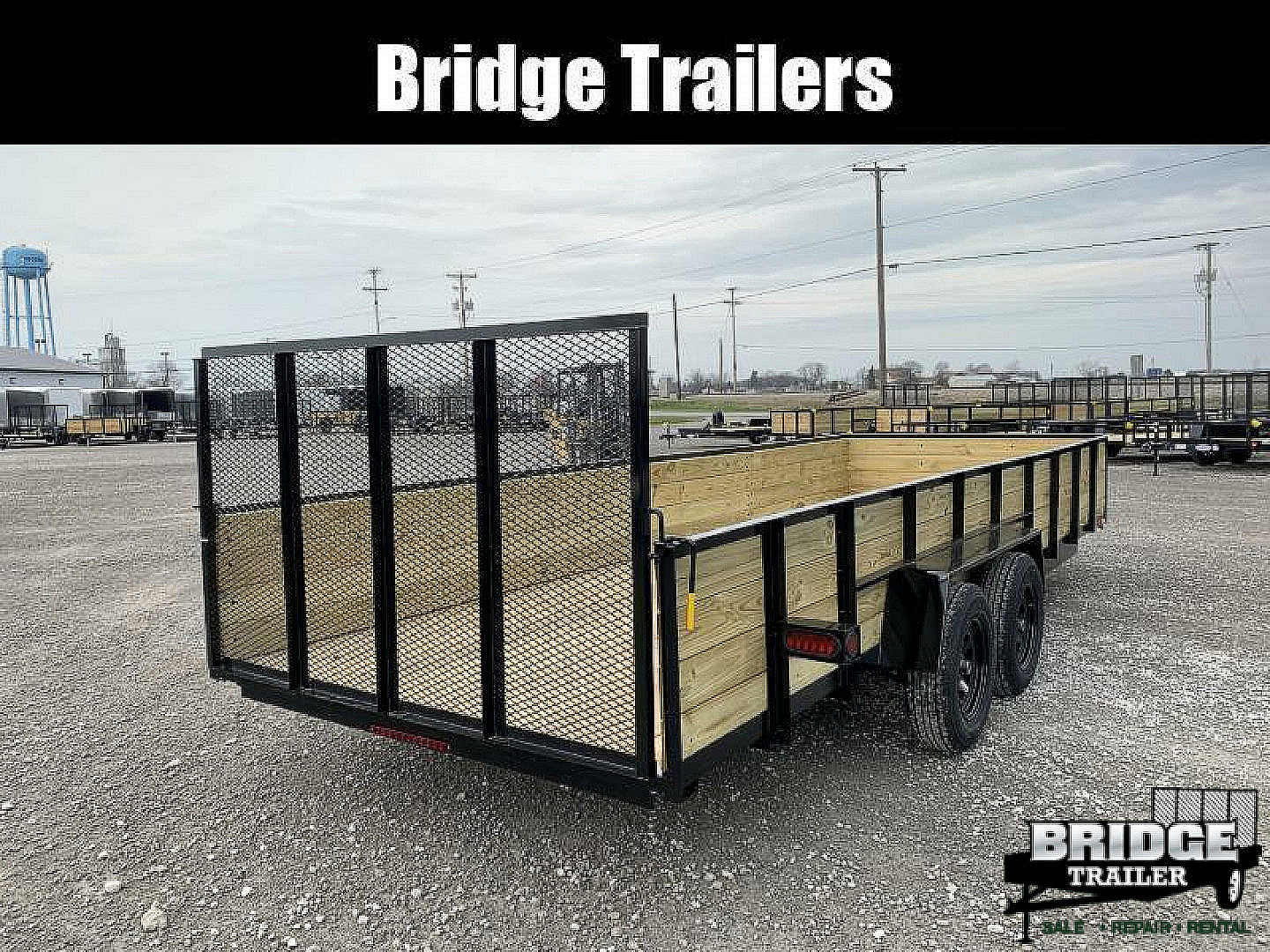 New 2026 AMO A9620TBXWGN (82" x 20') 7K Tandem Highside Utility Trailer