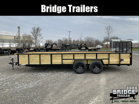 New 2026 AMO A9620TBXWGN (82" x 20') 7K Tandem Highside Utility Trailer