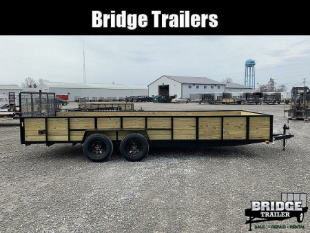 New 2026 AMO A9620TBXWGN (82" x 20') 7K Tandem Highside Utility Trailer