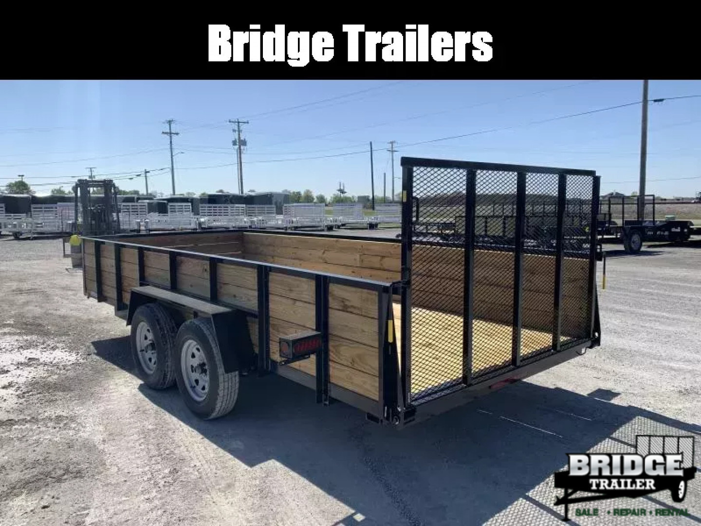 New 2026 AMO A9616TBXGWN (82" x 16') 7K Tandem Highside Utility Trailer