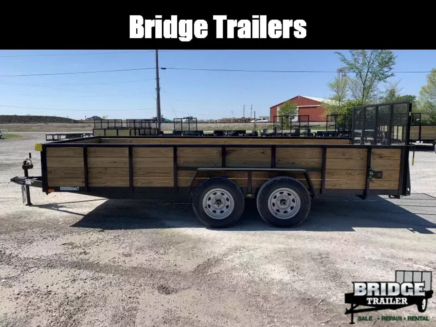 New 2026 AMO A9616TBXGWN (82" x 16') 7K Tandem Highside Utility Trailer