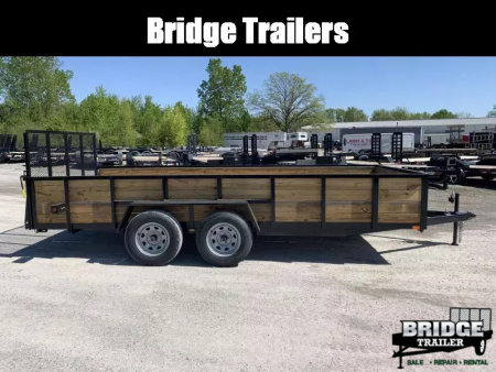 New 2026 AMO A9616TBXGWN (82" x 16') 7K Tandem Highside Utility Trailer