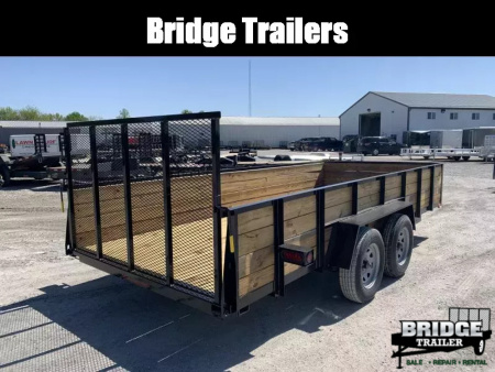 New 2026 AMO A9616TBXGWN (82" x 16') 7K Tandem Highside Utility Trailer