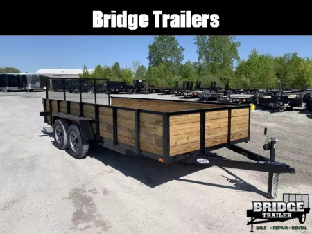 New 2026 AMO A9616TBXGWN (82" x 16') 7K Tandem Highside Utility Trailer