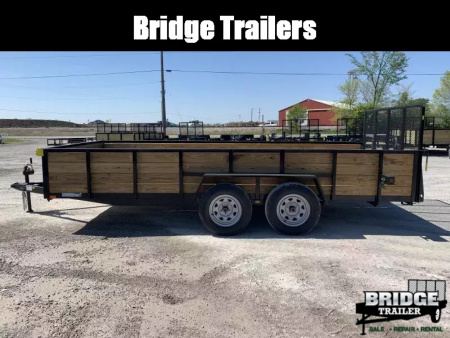 New 2026 AMO A9616TBXGWN (82" x 16') 7K Tandem Highside Utility Trailer