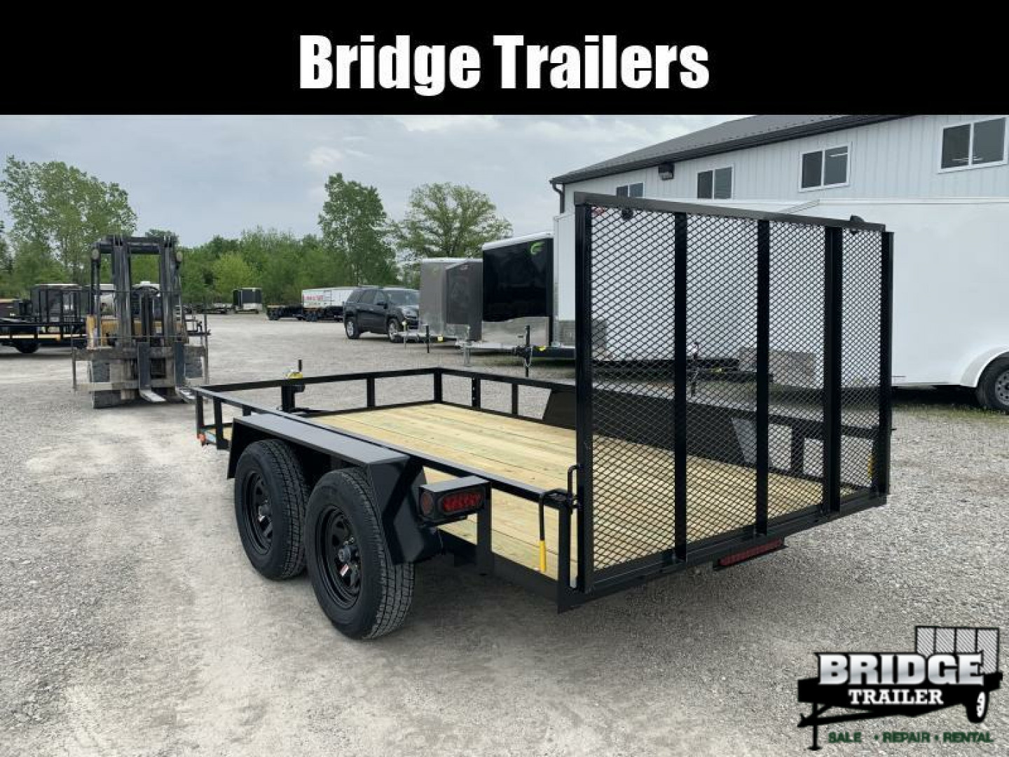 New 2026 AMO AL12TB (76" X 12') 7K Landscape Utility Trailer