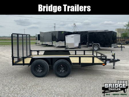 New 2026 AMO AL12TB (76" X 12') 7K Landscape Utility Trailer