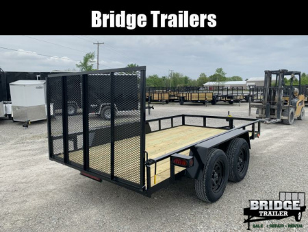 New 2026 AMO AL12TB (76" X 12') 7K Landscape Utility Trailer