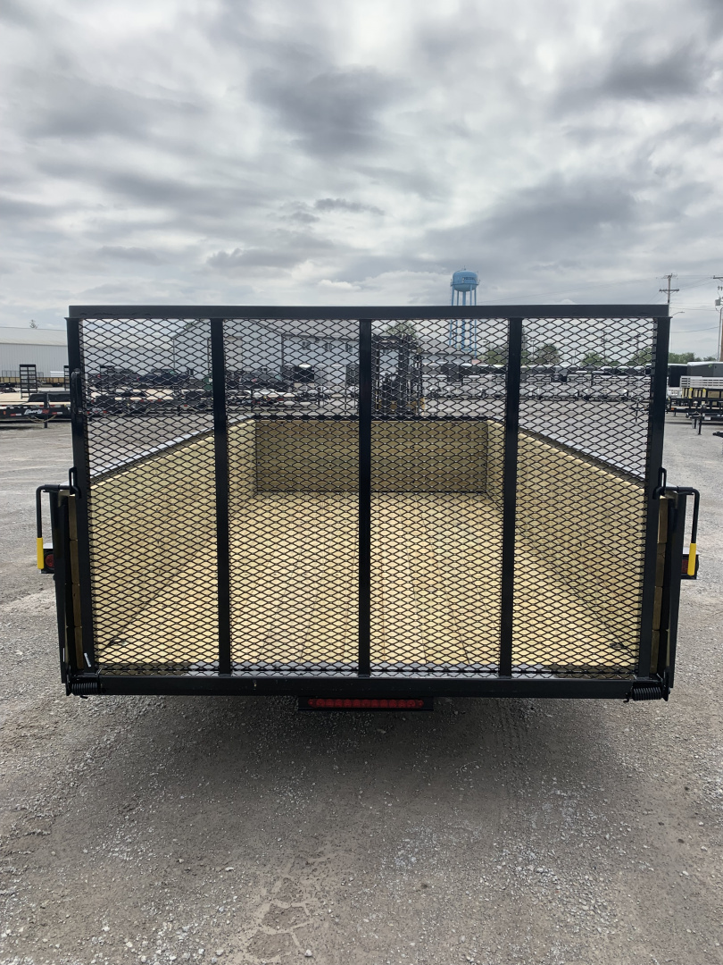 New 2026 AMO A9612WG (76" x 12') 2.9K Wood Side Utility Trailer
