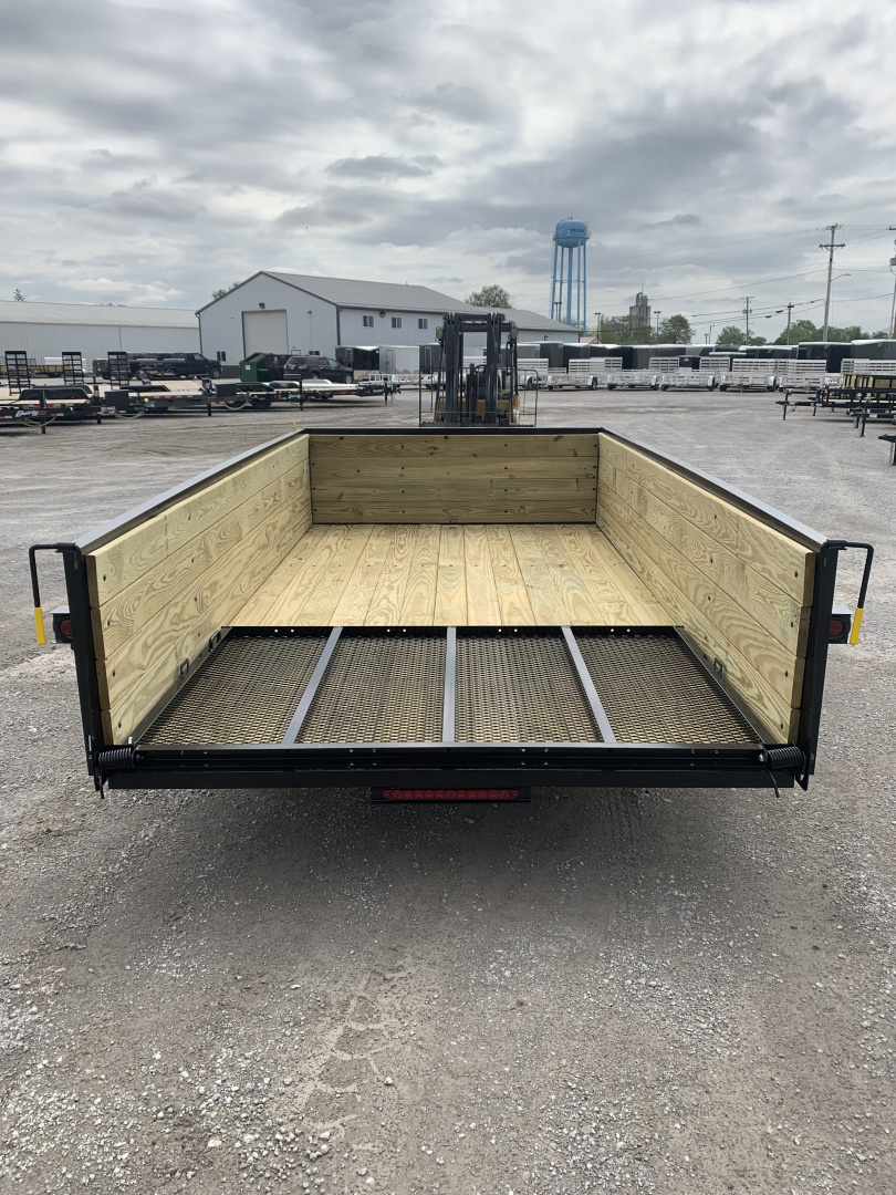 New 2026 AMO A9612WG (76" x 12') 2.9K Wood Side Utility Trailer