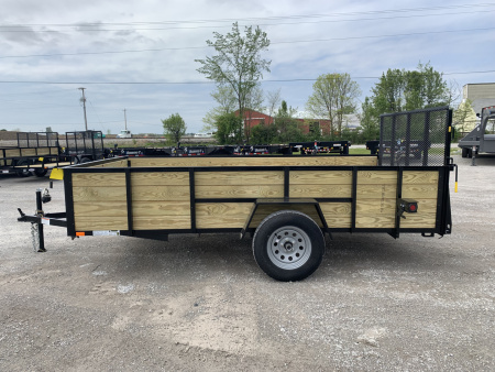 New 2026 AMO A9612WG (76" x 12') 2.9K Wood Side Utility Trailer