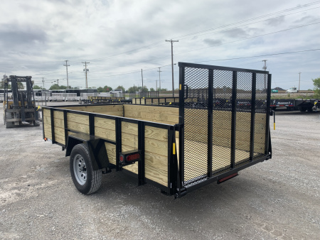 New 2026 AMO A9612WG (76" x 12') 2.9K Wood Side Utility Trailer