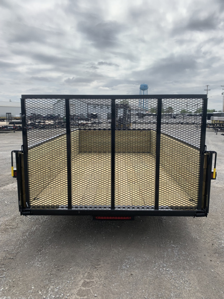 New 2026 AMO A9612WG (76" x 12') 2.9K Wood Side Utility Trailer