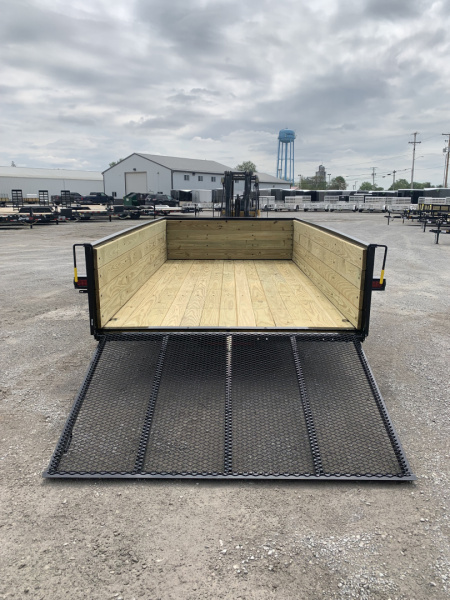 New 2026 AMO A9612WG (76" x 12') 2.9K Wood Side Utility Trailer