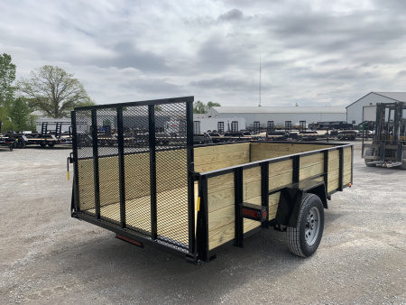 New 2026 AMO A9612WG (76" x 12') 2.9K Wood Side Utility Trailer