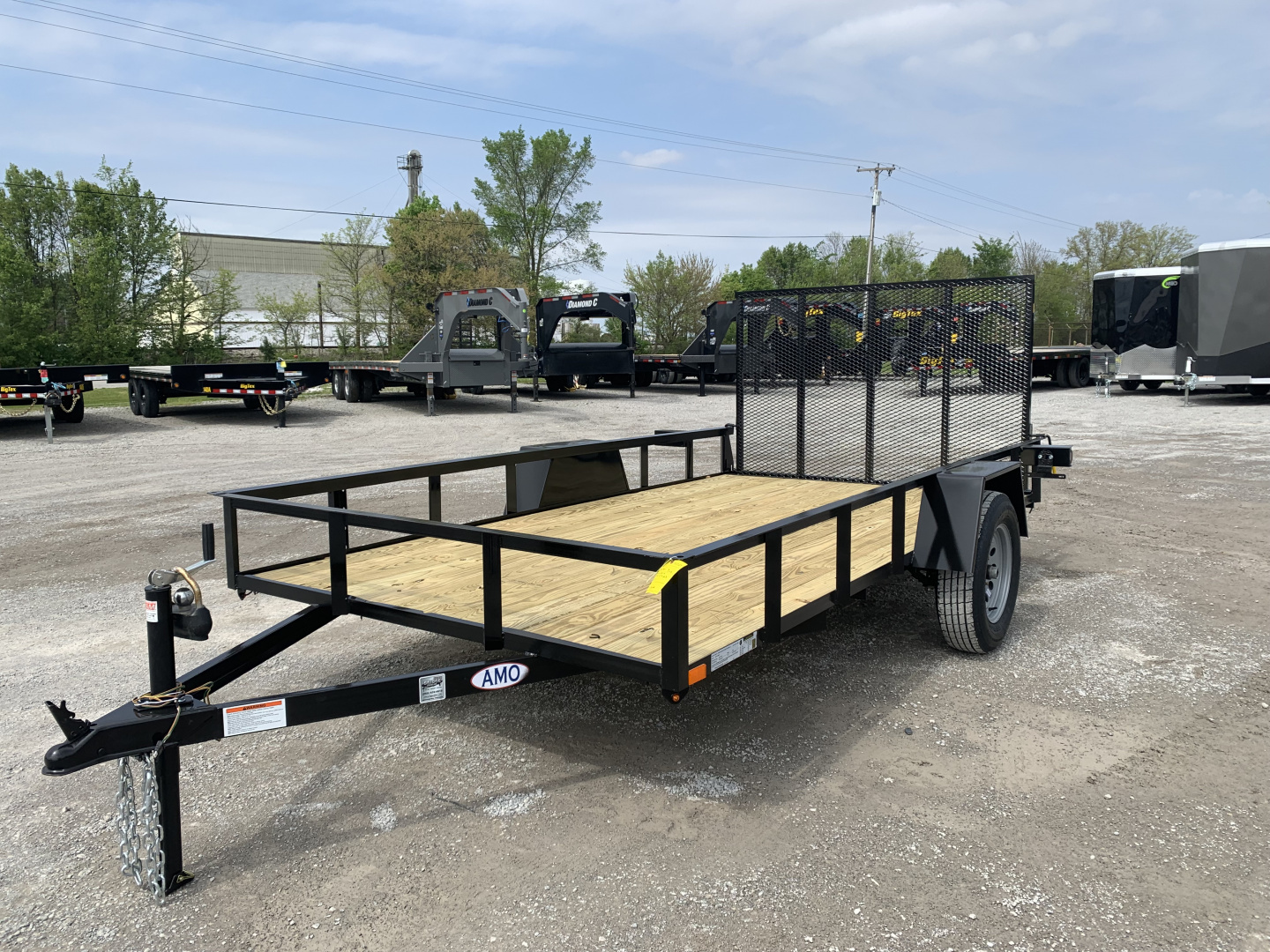 New 2026 AMO A612G (76" x 12") 2.9K Standard Utility Trailer