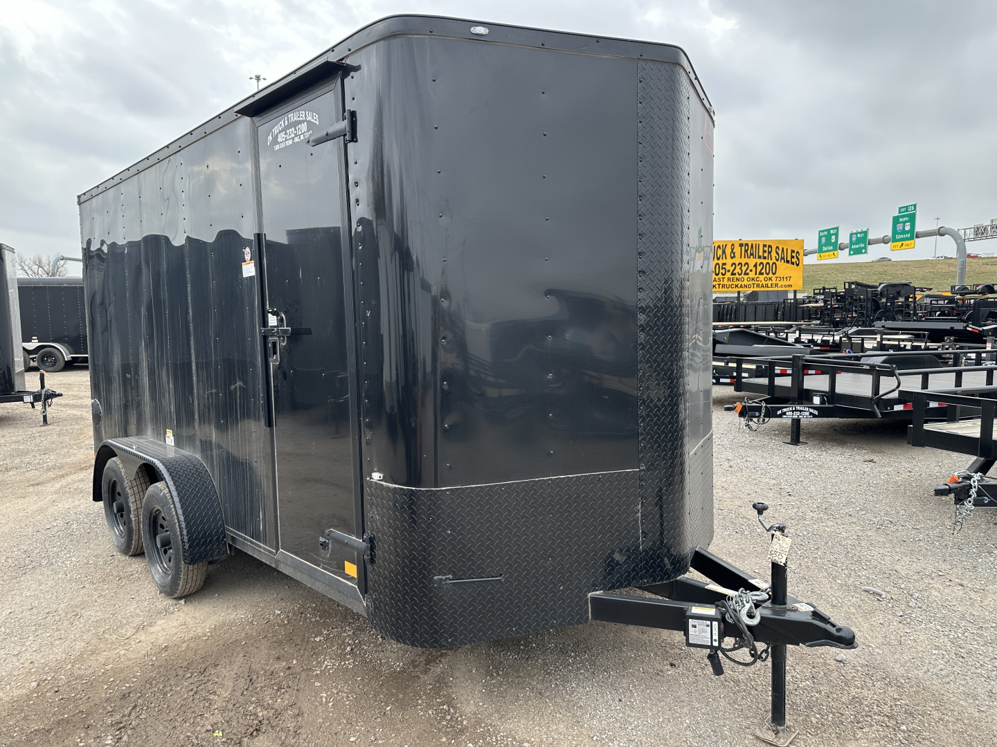 New 2025 Cargo Craft 7'x16'x7'tall Elite V Nose Sport with ramp door, black/black out Cargo / Enclosed Trailer