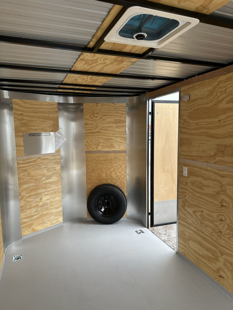 New 2025 Cargo Craft 7'x16'x7'tall Elite V Nose Sport with ramp door, black/black out Cargo / Enclosed Trailer