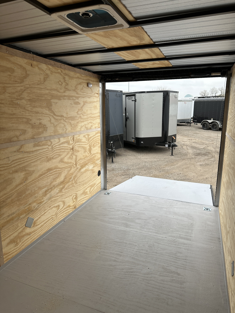 New 2025 Cargo Craft 7'x16'x7'tall Elite V Nose Sport with ramp door, black/black out Cargo / Enclosed Trailer