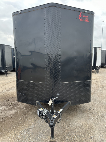 New 2025 Cargo Craft 7'x16'x7'tall Elite V Nose Sport with ramp door, black/black out Cargo / Enclosed Trailer