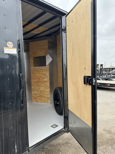 New 2025 Cargo Craft 7'x16'x7'tall Elite V Nose Sport with ramp door, black/black out Cargo / Enclosed Trailer