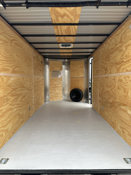 New 2025 Cargo Craft 7'x16'x7'tall Elite V Nose Sport with ramp door, black/black out Cargo / Enclosed Trailer