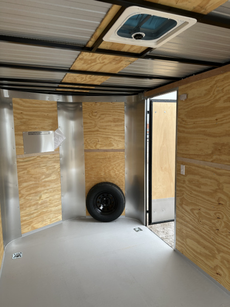 New 2025 Cargo Craft 7'x16'x7'tall Elite V Nose Sport with ramp door, black/black out Cargo / Enclosed Trailer