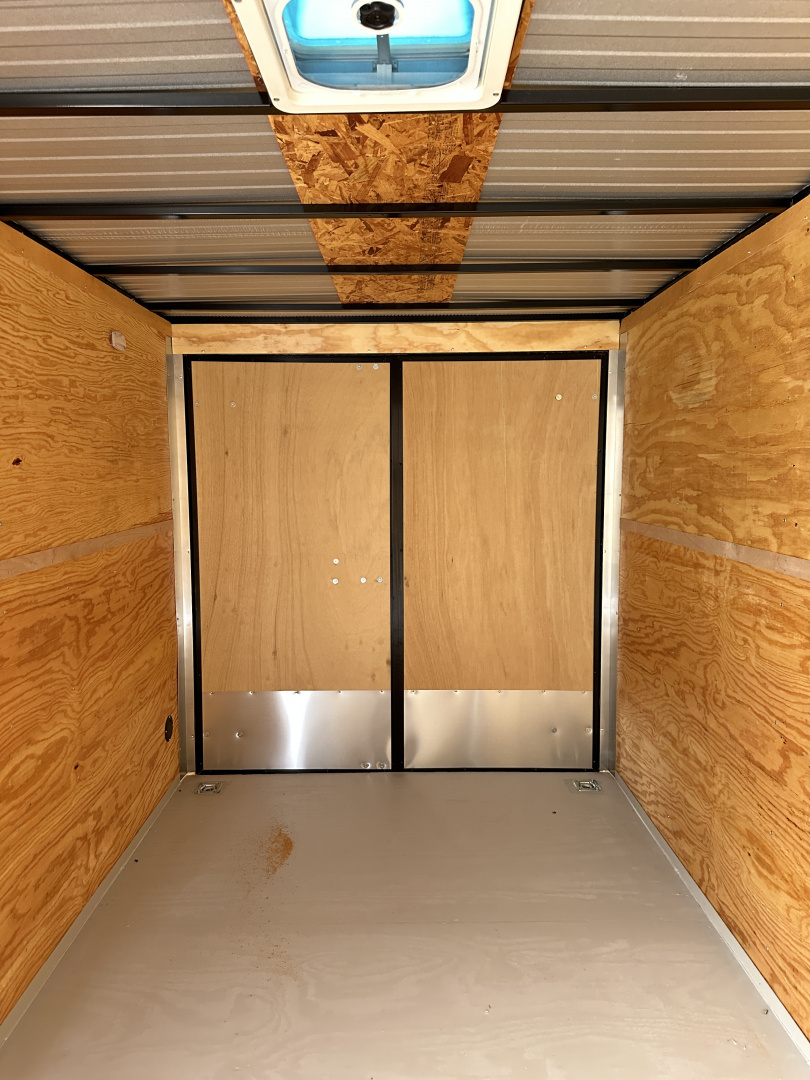 New 2025 Cargo Craft 7'x16'x7'tall Elite V Nose Sport with ramp in Charcoal / Black out Cargo / Enclosed Trailer