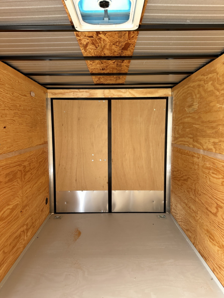 New 2025 Cargo Craft 7'x16'x7'tall Elite V Nose Sport with ramp in Charcoal / Black out Cargo / Enclosed Trailer