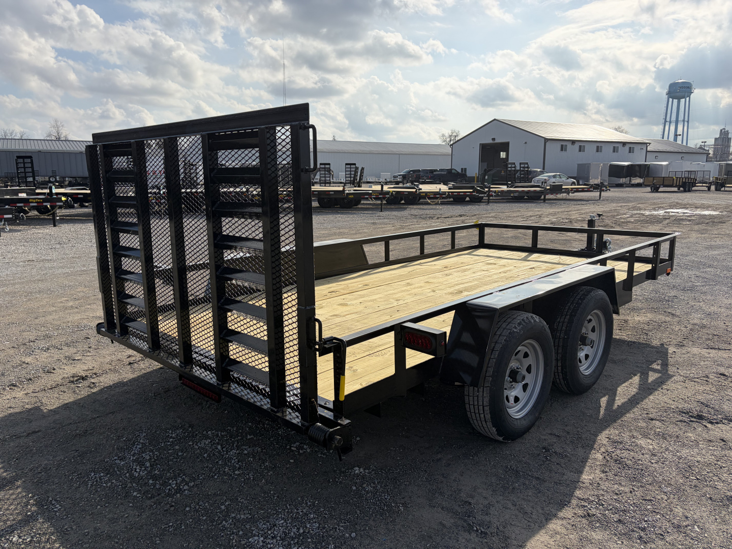 New 2026 AMO AL14TBXW (82" X 14') 7K Heavy Duty Landscape Utility Trailer