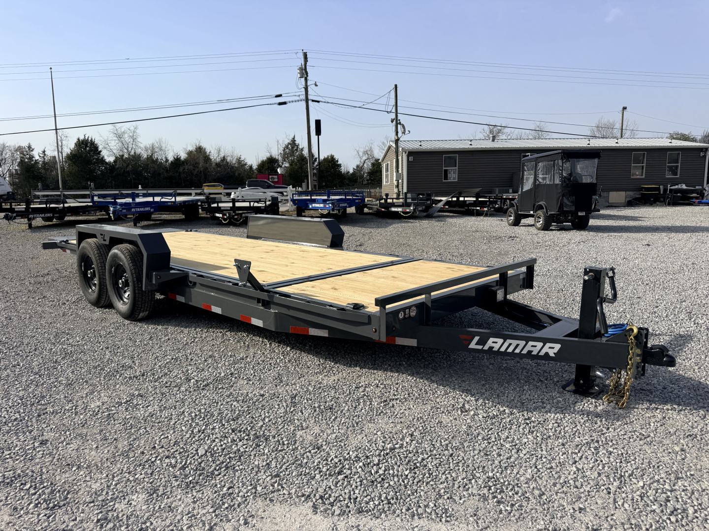 New 2026 Lamar Trailers 7X20 GRAVITY TILT 14K GVWR Equipment Trailer