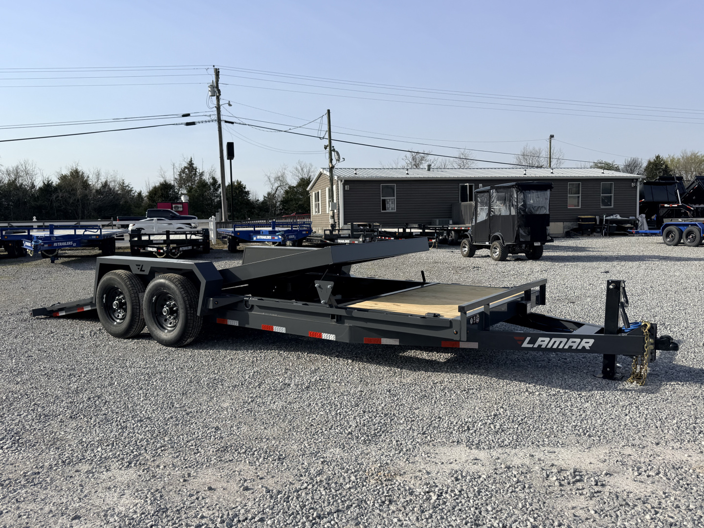 New 2026 Lamar Trailers 7X20 GRAVITY TILT 14K GVWR Equipment Trailer