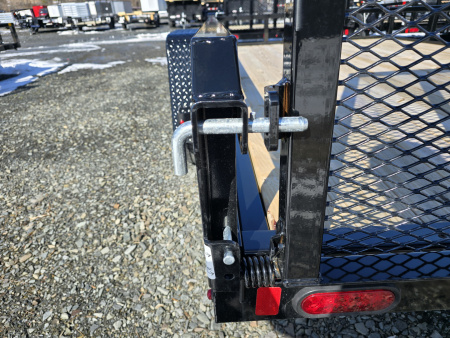 New 2026 Sure-Trac 7x12 5K Tube Top Utility Trailer- Fold Flat Ramp- Self Retaining Gate Pins- Spare Tire Carrier- Brakes- Pressure Treated Decking