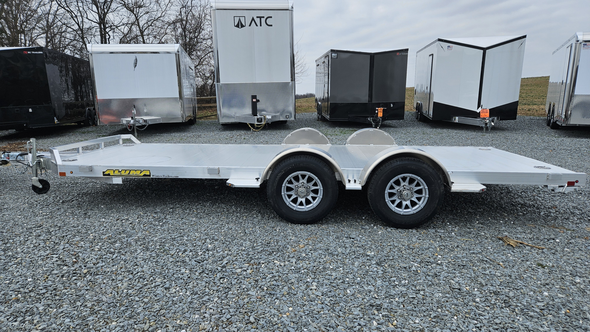New 2027 Aluma 82X18TA Car / Racing Trailer