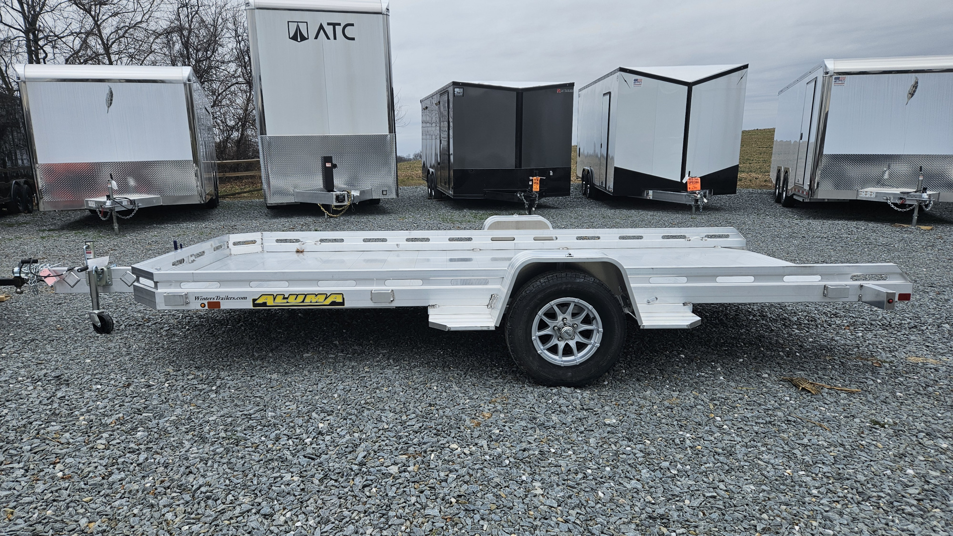 New 2027 Aluma 78X14S TILT Utility Trailer
