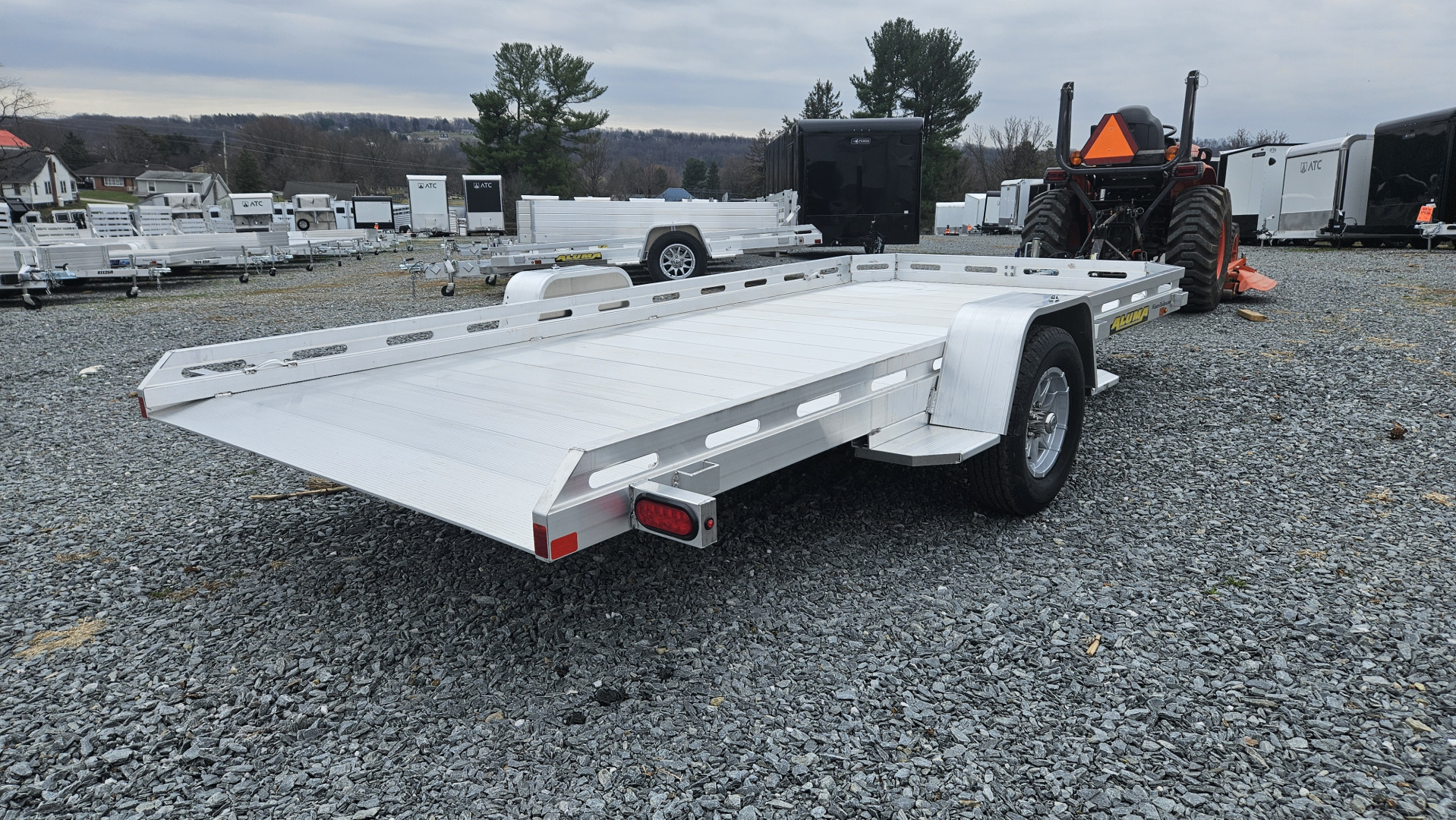 New 2027 Aluma 78X14S TILT Utility Trailer
