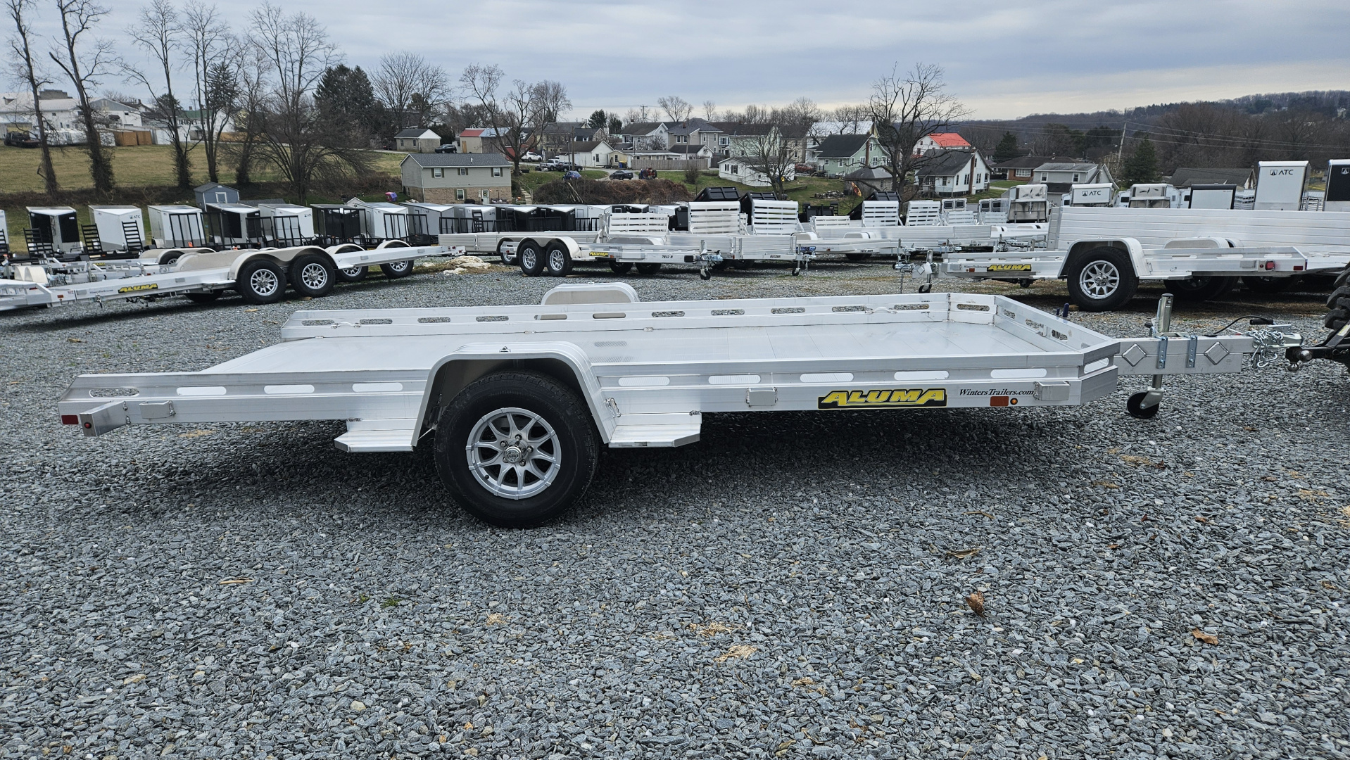 New 2027 Aluma 78X14S TILT Utility Trailer