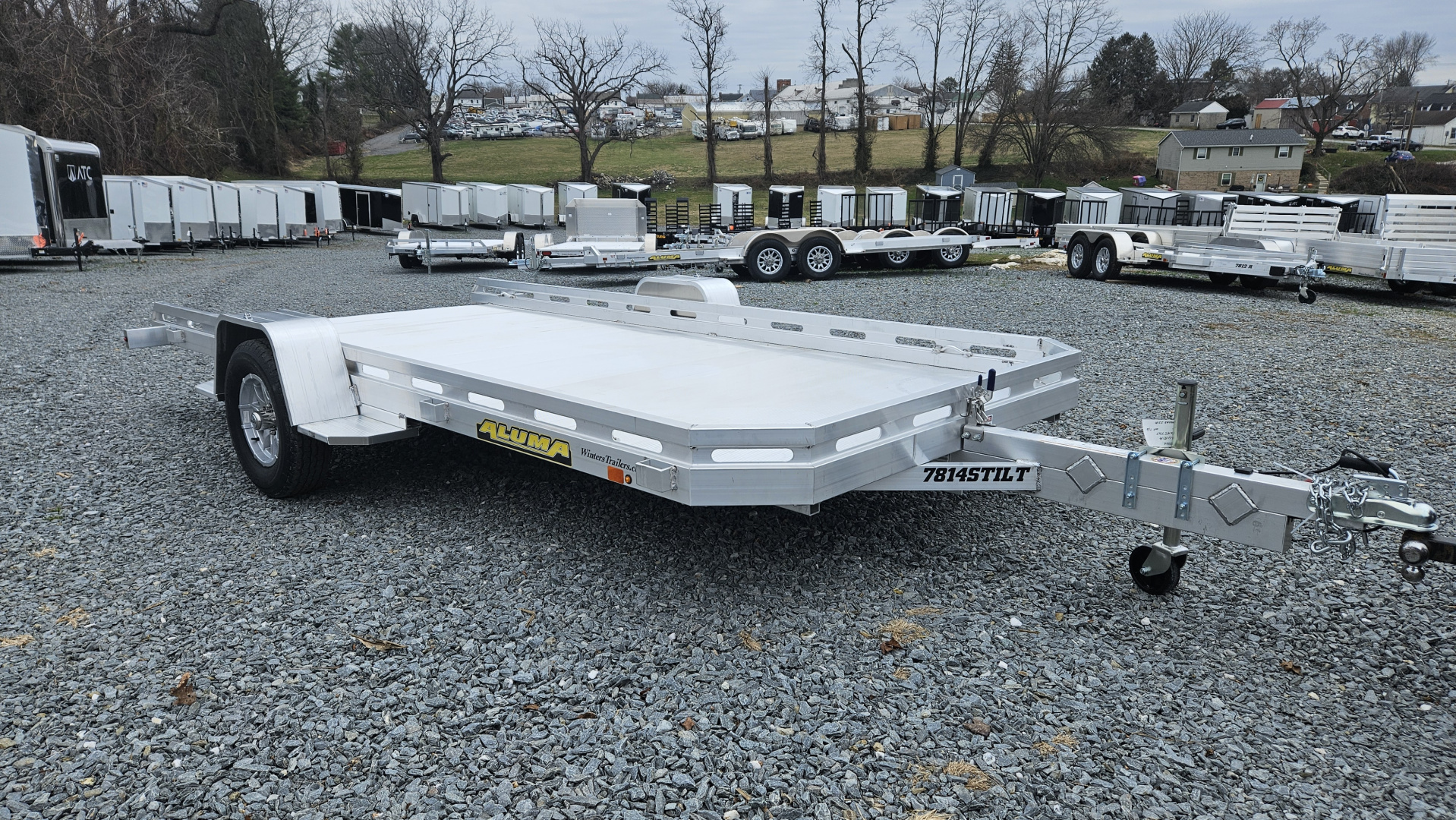 New 2027 Aluma 78X14S TILT Utility Trailer