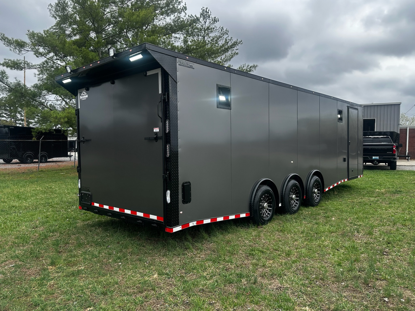 New 2026 Rock Solid Cargo 8.5x28 Race Trailer -Finished Interior-7000LB Triple Torsion-Heavy Duty Ramp
