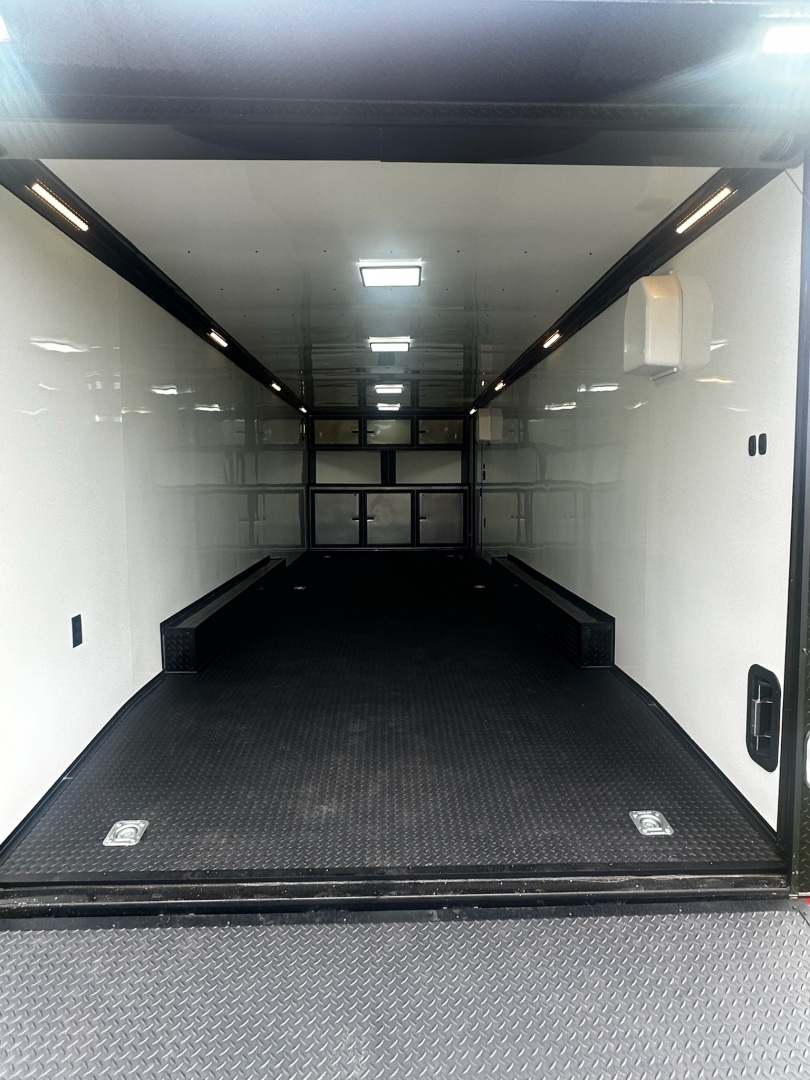 New 2026 Rock Solid Cargo 8.5x28 Race Trailer -Finished Interior-7000LB Triple Torsion-Heavy Duty Ramp